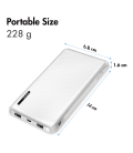 Power Bank 10000mAh LogiLink 1xUSB-C, 2x USB-A Wit