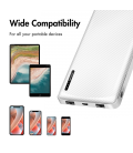 Power Bank 10000mAh LogiLink 1xUSB-C, 2x USB-A Wit