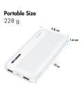 Power Bank 10000mAh LogiLink 1xUSB-C, 2x USB-A Wit