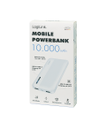 Power Bank 10000mAh LogiLink 1xUSB-C, 2x USB-A Wit