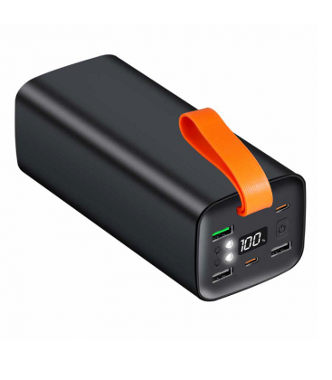 Power Bank 50000mAh LogiLink 2xUSB-C, 3x USB-A Zwart