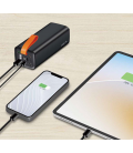 Power Bank 50000mAh LogiLink 2xUSB-C, 3x USB-A Zwart