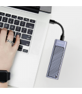 M.2 PCIe NVMe Logilink SSD-behuizing USB-C / Grijs