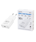 Lader 230V 1xUSB-C 30W LogiLink Wit (slim)