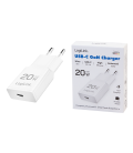 Lader 230V 1xUSB-C 20W LogiLink Wit (slim)