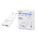 Lader 230V 1xUSB-C 20W+1xUSB-A 18W LogiLink Zwart