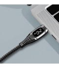 USB 2.0 C  USB-C 1.00m LogiLink Zwart, OLED display