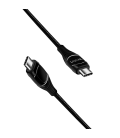 USB 2.0 C  USB-C 2.00m LogiLink Zwart, OLED display