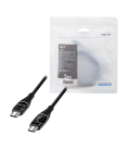 USB 2.0 C  USB-C 2.00m LogiLink Zwart, OLED display
