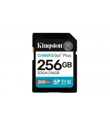 SDXC Card 256GB Kingston U3 V30 Canvas Go! Plus