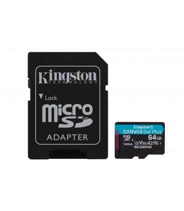 SDXC Card Micro 64GB Kingston U3 V30 A2 Canvas Go! Plus
