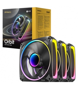 Antec Orbit 120 ARGB PWM Zwart set van 3
