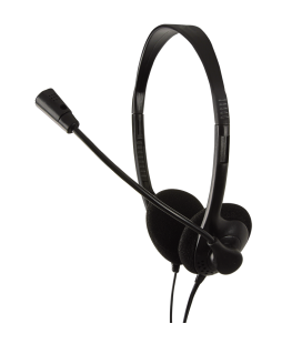 LogiLink Stereo Headset met Microphone DeLuxe zwart