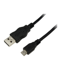 USB 2.0 A --> micro B 1.80m LogiLink Zwart