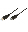 USB 3.0 A --> A 1.00m Verlenging LogiLink Zwart