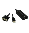 Adapter VGA en USB (M) --> HDMI (F) LogiLink