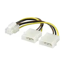 Adapter 5.25"-Stroom --> 6-pins (2x3) Goobay
