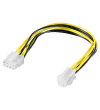 Voeding intern 4-pin --> 8-pin 0.24m Goobay