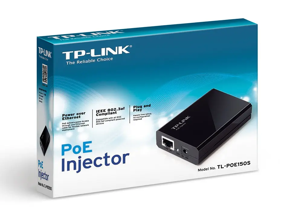 Injector 1Gbps PoE Adapter 15W TP-Link Omada - Afbeelding 2
