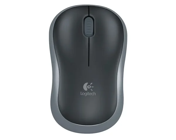 Logitech M185 Optical USB-A Zwart-Zilver Retail Wireless