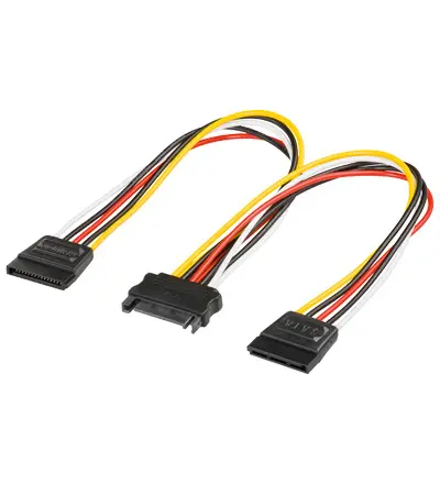 Voedingsplitter SATA --> 2x SATA Goobay