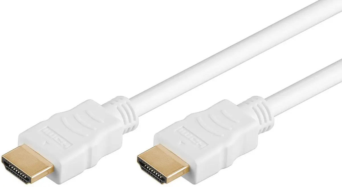 HDMI-HDMI 1.4 met ethernet 2.0m Wit