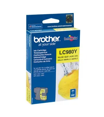 Brother LC-980Y Geel 260 pagina´s (Origineel)