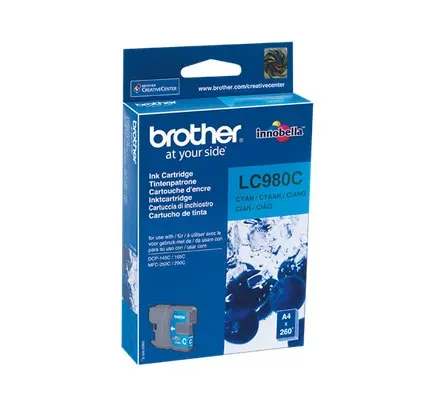 Brother LC-980C Cyaan 260 pagina´s (Origineel)