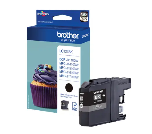 Brother LC-123BK Zwart 600 pagina´s (Origineel)