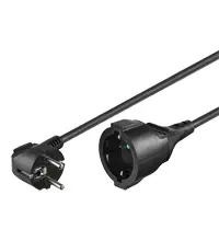 OEM Stroom verlengkabel 5.0m kabel / Zwart