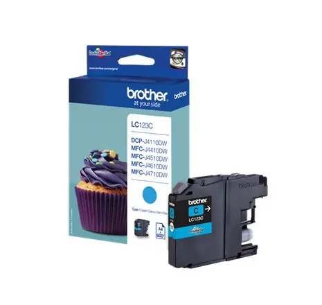 Brother LC-123C Cyaan 600 pagina´s (Origineel)