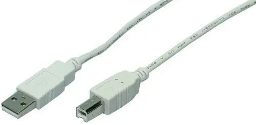USB-A 2.0 (M) --> USB-B 2.0 (M) 3.00m LogiLink Grijs