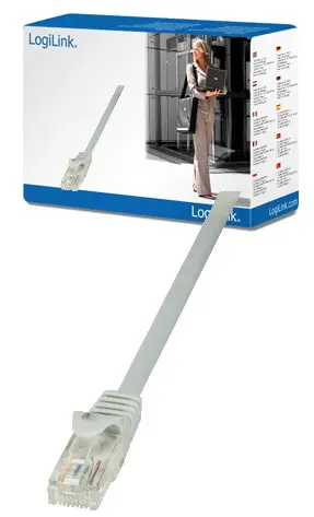 RJ45 10.00m Grijs Cat5e U/UTP LogiLink - Afbeelding 2