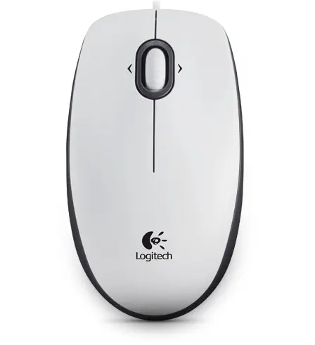 Logitech B100 Optical USB-A Wit