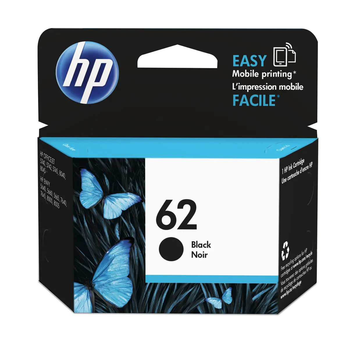 HP No. 62 Zwart 200 pagina´s (Origineel)