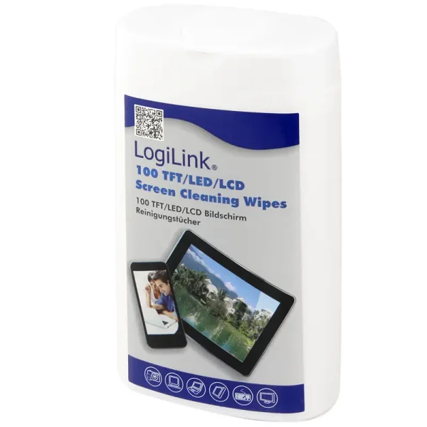 LogiLink Cleaning Wipes voor Beeldschermen 100st. klein