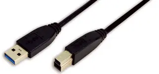 USB-A 3.0 (M) --> USB-B 3.0 (M) 2.00m LogiLink Zwart