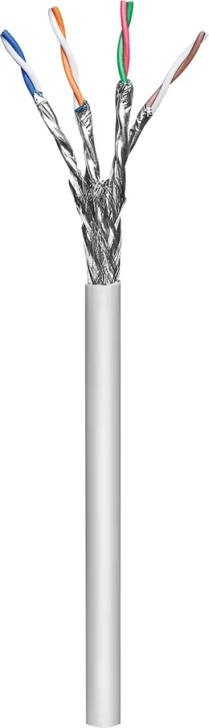 Cat6a Patch 100m. S/FTP Grijs Goobay AWG26 Cu