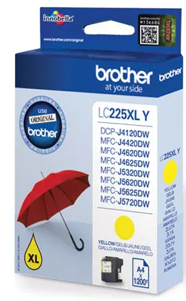 Brother LC-225XLY Geel 1.200 pagina´s (Origineel)