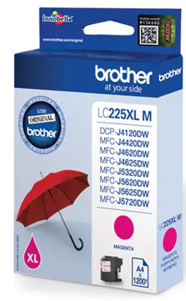 Brother LC-225XLM Magenta 1.200 pagina´s (Origineel)