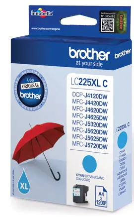 Brother LC-225XLC Cyaan 1.200 pagina´s (Origineel)