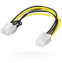 Voeding PCIe 6-pin --> 8-pin 0.20m Goobay