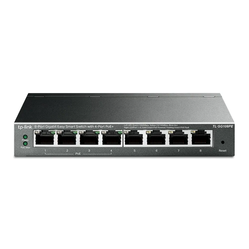 8Port 1Gbps Easy Smart 4xPoE+ 55W TP-Link