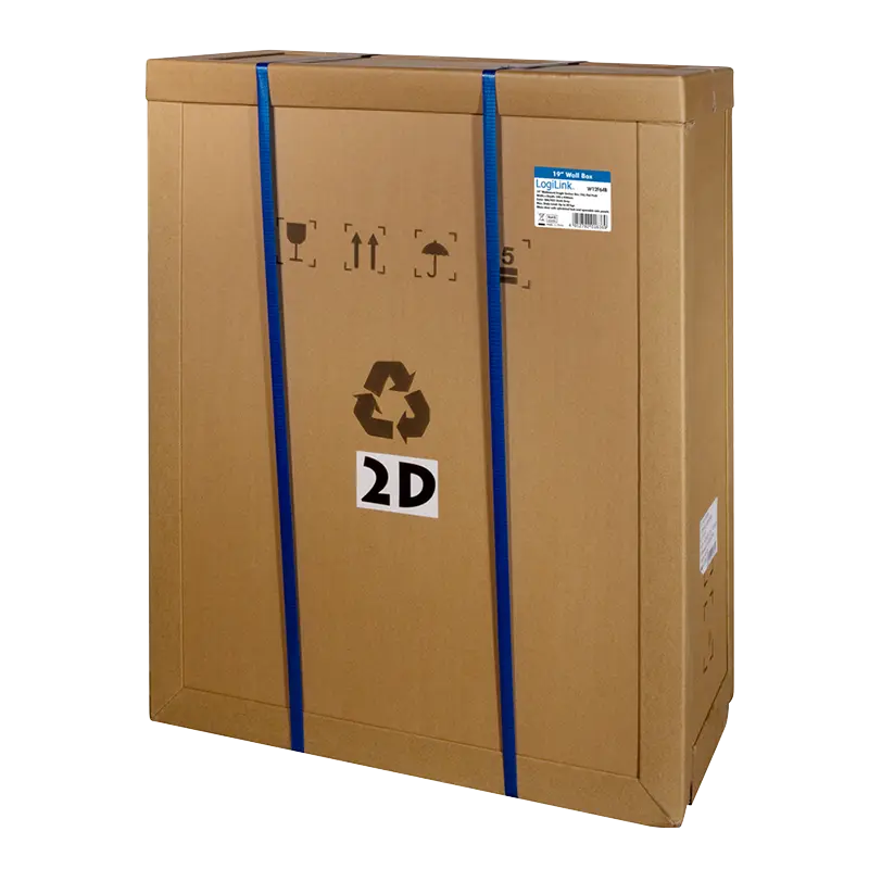 Wandkast 12U 540x 450mm 0 Watt Zwart LogiLink - Afbeelding 8