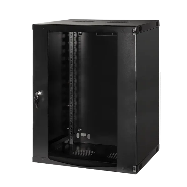 Wandkast 15U 540x 450mm 0 Watt Zwart LogiLink