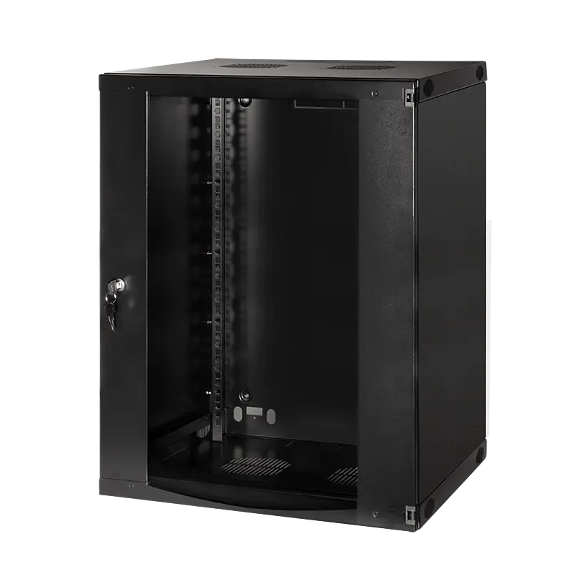 Wandkast 15U 540x 450mm 0 Watt Zwart LogiLink