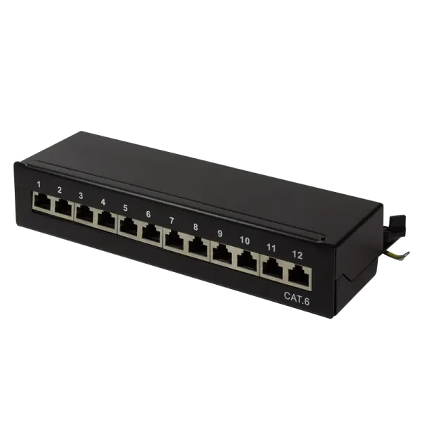 TOE Patch Panel Desktop 12-port CAT6 STP LogiLink Zw