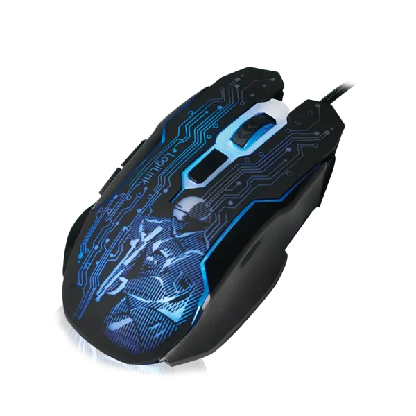 Logilink Gaming Optical USB-A Zw-Bl Retail 2400dpi