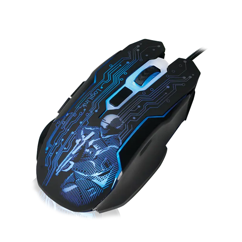 Logilink Gaming Optical USB-A Zw-Bl Retail 2400dpi