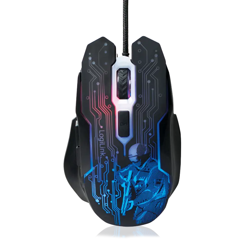 Logilink Gaming Optical USB-A Zw-Bl Retail 2400dpi - Afbeelding 2